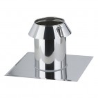 Solin inox toit plat avec collerette