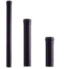 Tuyau poêle à granulés émaillé noir mat