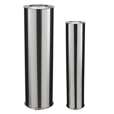 &Eacute;l&eacute;ment droit 45 cm conduit Inox-Inox