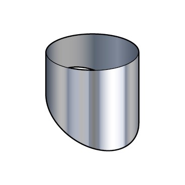 Cache inox pour sortie de toit Ronde
