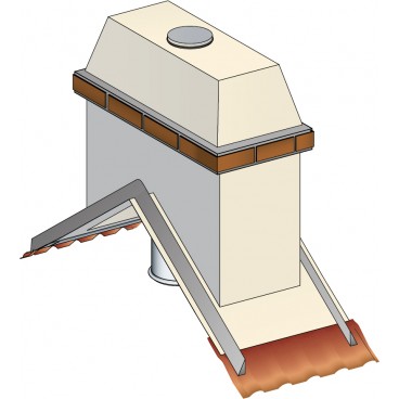 Sortie de toit Vend&eacute;e avec conduit Inox-Galva