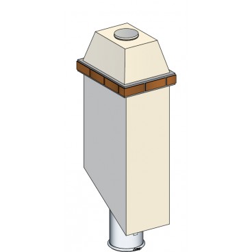 Sortie de toit Vend&eacute;e 25-40 % avec conduit Inox-Galva