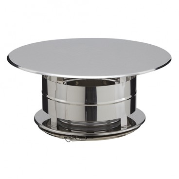 Chapeau aspirateur simple conduit Inox-Inox