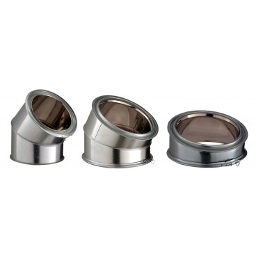 Coudes 15&deg;, 30&deg; et 45&deg; Inox-Galva