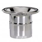 Raccord simple / double paroi inox largeur 16 cm