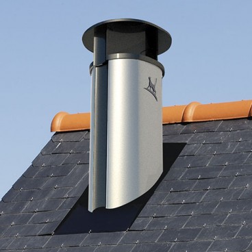 Sortie de toit Optimale hauteur 800 avec conduit Efficience