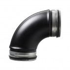 Coude air simple paroi