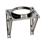 Support mural Inox réglable de 5 à 15 cm