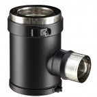 Té de branchement poêle à granulé bois