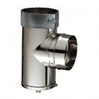 Té de purge avec collier pour tubage flexible