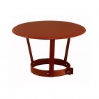 Chapeau pare-pluie finition inox ou brique 