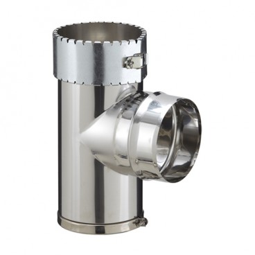 T&eacute; avec tampon d'obturation Tubage flexible