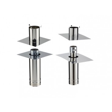 Kit d&eacute;part plafond pour po&ecirc;le et foyer gaz 