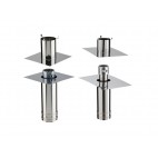 Kit départ plafond pour poêle et foyer gaz 