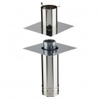 Kit départ plafond pour poêle et foyer gaz 