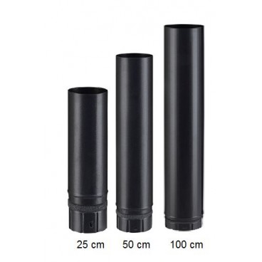 &Eacute;l&eacute;ment droit fumisterie &eacute;maill&eacute;e po&ecirc;le &agrave; granul&eacute;s