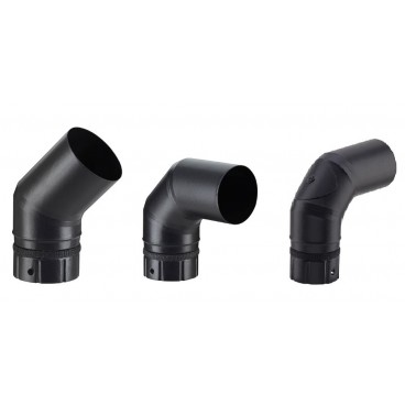 Coude &agrave; segment po&ecirc;le &agrave; granul&eacute;s ( option trappe de visite ) 