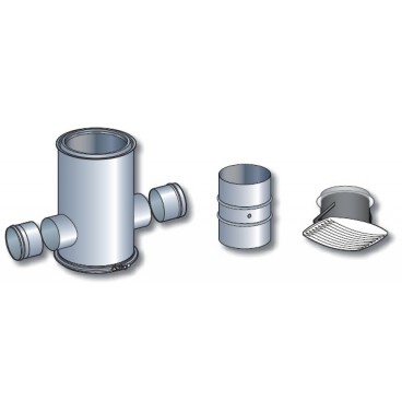 Pack &eacute;changeur &Oslash;125 pour insert (H:450mm)