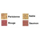 Finition chapeau simili briquettes