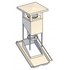 Sortie de toit TD Ø 630 complète : chapeau + collier + embase