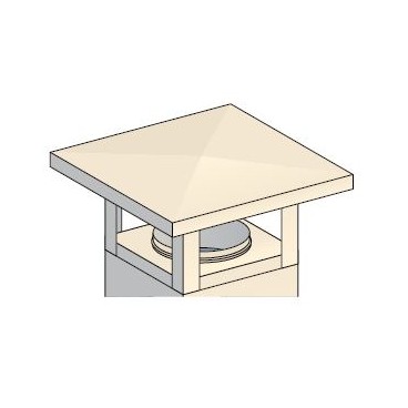 Plus-value chapeau inox pour VMC gaz