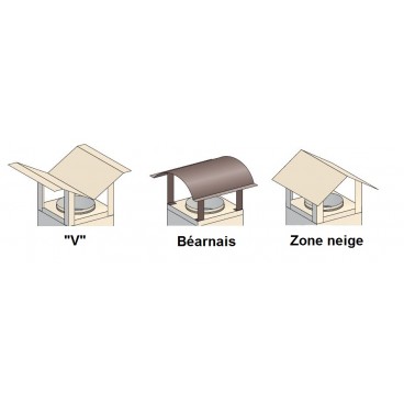 Plus-value chapeau en"V" / B&eacute;arnais / Zone neige