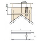 Sortie de toit Bretagne ventilation crépi avec conduit Galva