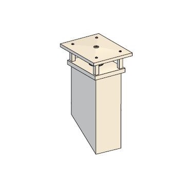 Sortie de toit Tradinov ventilation rectangulaire Mixte fum&eacute;e &Oslash; 150 Inox Galva et ventilation Galva &Oslash; 160