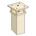 Sortie de toit Tradinov ventilation assainissement carrée avec conduit PVC Ø 100
