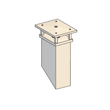 Sortie de toit Tradinov rectangulaire Mixte fum&eacute;e Inox Galva &Oslash; 150  avec ventilation assainissement conduit PVC &Oslash; 100