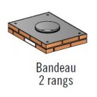 Sortie de toit Tradinov ventilation rectangulaire 150 avec conduit PVC Ø 100