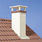 Sortie de toit Tradinov ventilation rectangulaire 150 avec conduit PVC Ø 100