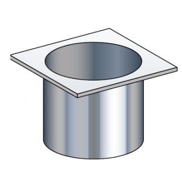 Collerette d'adaptation sur conduit Inox Aspirofan