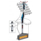 Kit départ plafond pour poêle et foyer gaz 