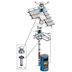 Kit pour sortie de toit ronde conduit Poujoulat Ø 230 Inox-Galva