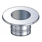 Collerette d'adaptation sur conduit Inox Ø130 à 200 STATIC