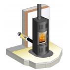 Coquille isolante arrivée air comburant étanche