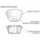 Finition plafond Déco+ pour conduit Therminox ZI