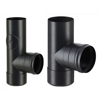 T&eacute; 90&deg; + tampon  po&ecirc;le &agrave; granul&eacute;s