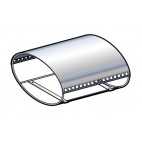 Chapeau Ovale Inox ou Noir pour Luminance carrée 