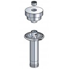 Kit sortie de toit Tradinov conduit Poujoulat &Oslash; 230 Inox-Galva