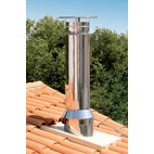 Sortie de toit Ronde grand modèle conduit Inox-Galva