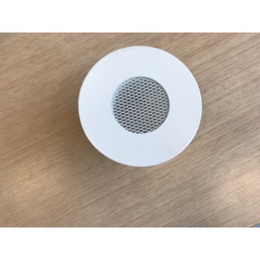 Grille ronde plate blanche