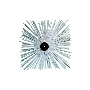 H&eacute;risson PVC carr&eacute; avec anneaux pour conduit INOX
