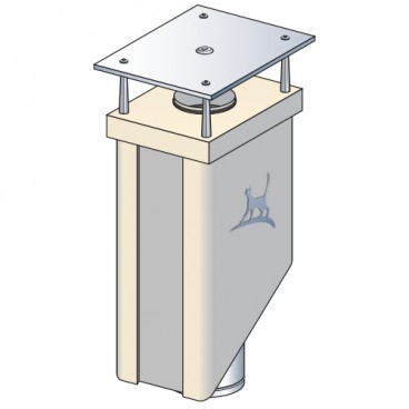 Sortie de toit Luminance mod&egrave;le standard conduit Inox Galva