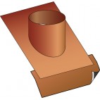 Universelle avec kit d'étanchéité ( si tuiles inconnues ou plates ) ronde pour conduit therminox